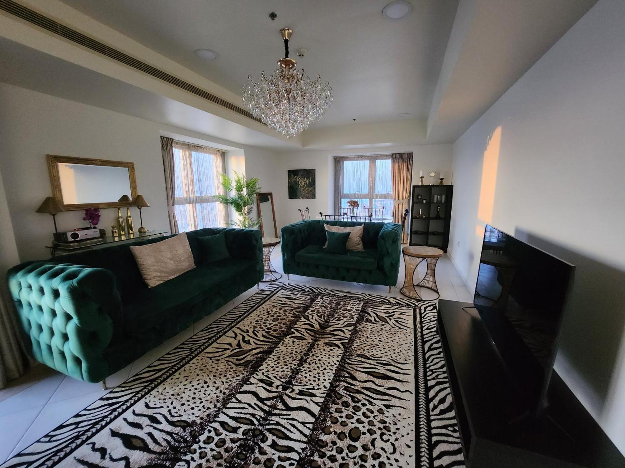 Serenity 3Br Palm View In Marina Apartment Dubai Bilik gambar